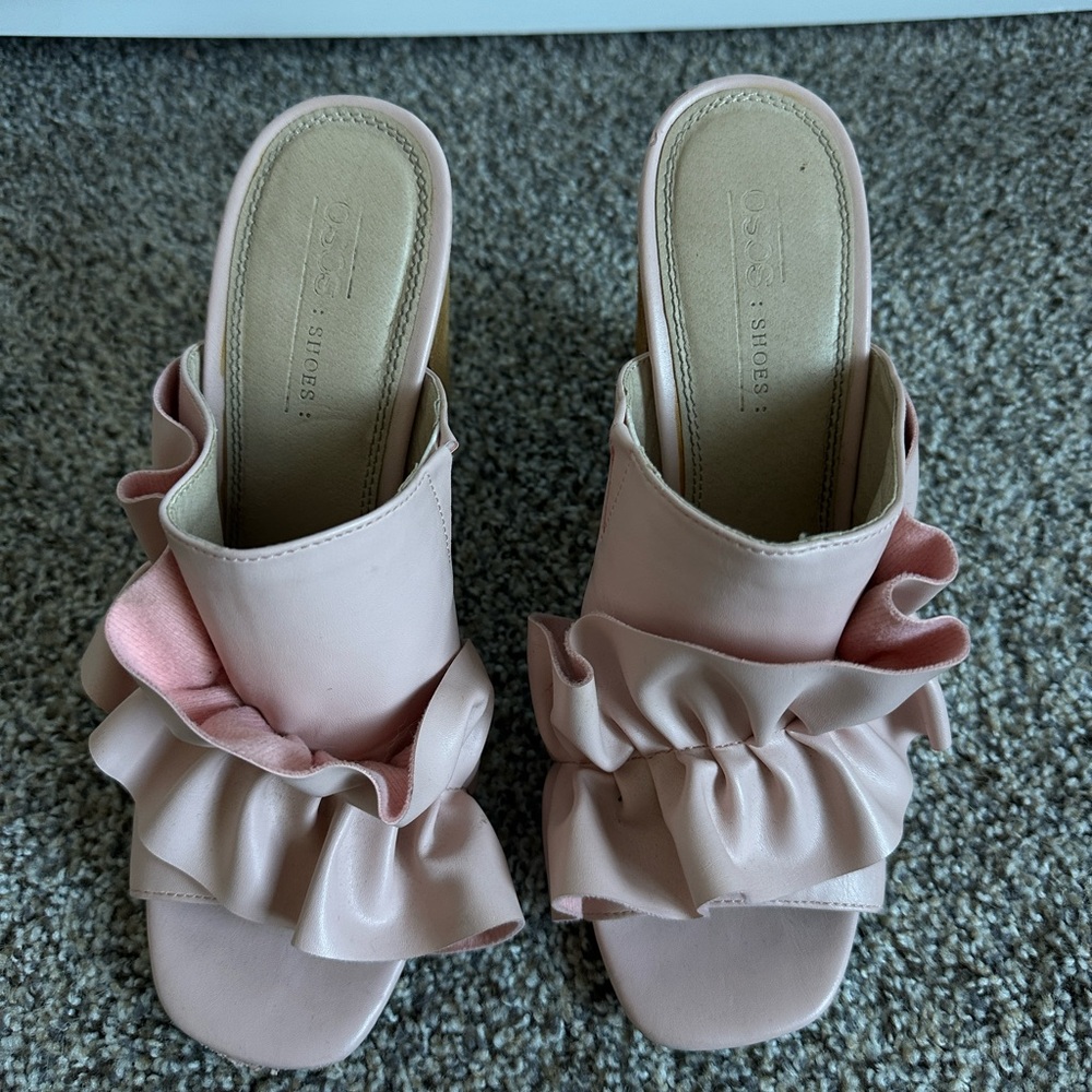 ASOS Talent Scout Ruffle Mules - Picture 3 of 4